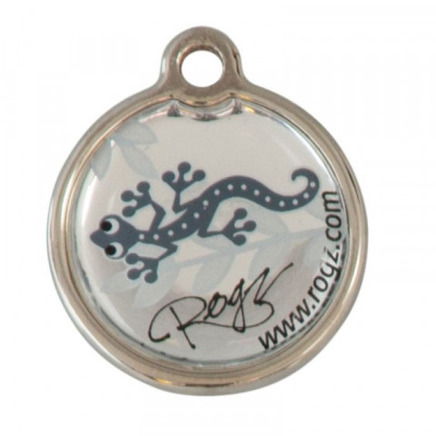 Адресник на ошейник для собак ROGZ Fancy Dress Серый S - 20 мм