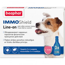 Капли Beaphar IMMO Shield для собак мелких пород - 3 пипетки