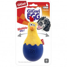 GiGwi игрушка для собак Цыпленок неваляшка с пищалкой