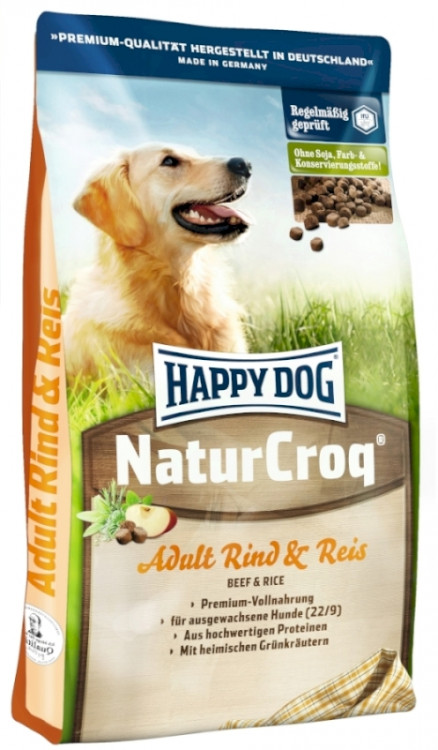 Happy Dog Premium NaturCroq Rind & Reis для собак с говядиной и рисом - 15 кг