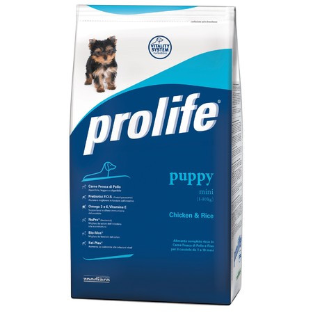 Prolife Dog Puppy Mini сухой корм для щенков мелких пород с курицей и рисом - 3 кг