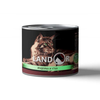 Landor влажный корм для котят с индейкой и уткой в консервах - 200 г