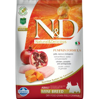 Farmina N&D Dog Pumpkin беззерновой сухой корм для собак мелких пород с курицей, гранатом и тыквой - 7 кг