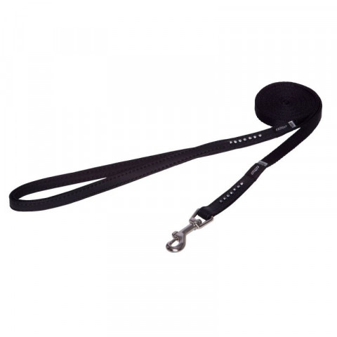 Поводок удлиненный для собак ROGZ Luna XS-11мм 1,8 м (Черный HLL500A)