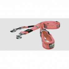 Rogz перестежка для средних собак 100-130-160 см, HLM03A, красная с синим