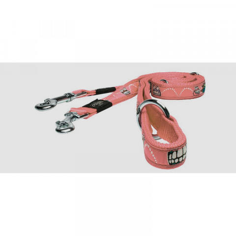 Rogz перестежка для средних собак 100-130-160 см, HLM03A, красная с синим