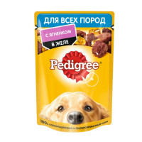 Pedigree влажный корм для взрослых собак с ягненком в желе в паучах - 85 г