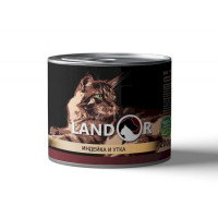 Landor влажный корм для кошек с индейкой и уткой в консервах - 200 г