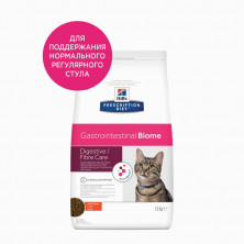 Сухой диетический корм для кошек Hills Prescription Diet Gastrointestinal Biome с чувствительным пищеварением c курицей - 1.53 кг