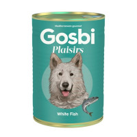 Влажный корм Gosbi Plaisirs для взрослых собак с белой рыбой - 370 г