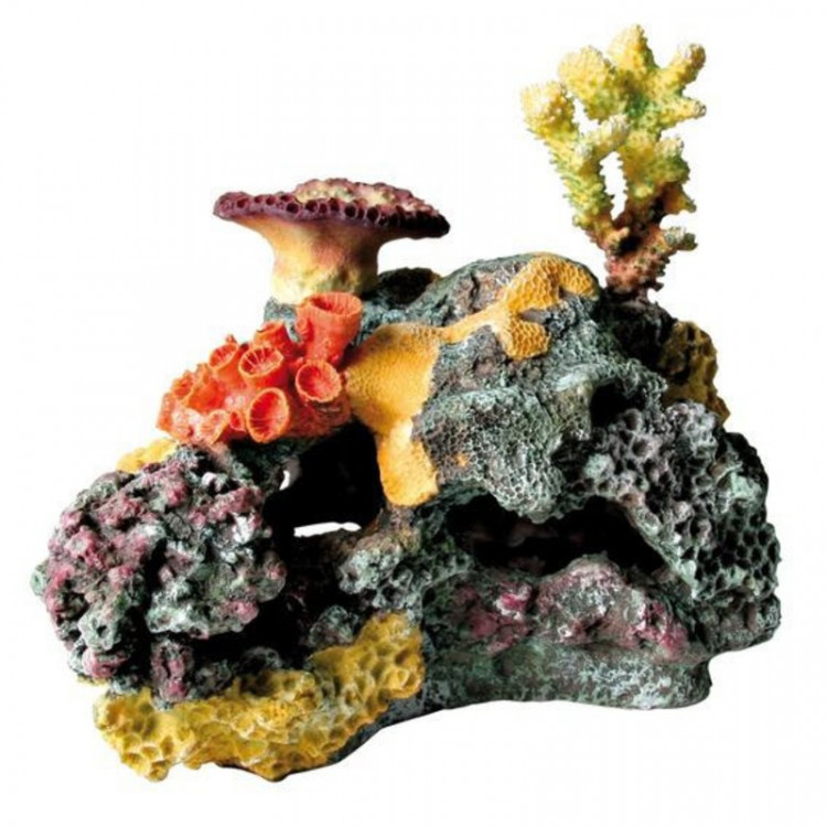 Грот Trixie для аквариума коралловый риф 32 см пластиковый 1 ш
