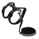 Комплект поводок и шлейка для кошек ROGZ SparkleCat S-11мм 1,8 м (Черный)