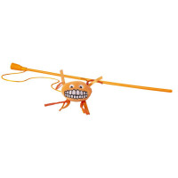 Rogz Catnip Flossy Magic Stick Orange игрушка-дразнилка для кошек в виде удочки с плюшевым мячом, оранжевая