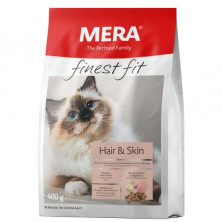 Mera Finest Fit Hair & Skin сухой корм для взрослых кошек для красивой кожи и шерсти с курицей - 400 г