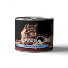 Landor влажный корм для кошек с индейкой и куропаткой в консервах - 200 г
