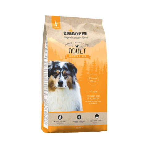 Chicopee CNL Adult Chicken & Rice сухой корм для взрослых собак всех пород с курицей и рисом 2 кг