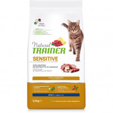 Сухой корм Trainer Natural Sensitive для взрослых кошек с чувствительным пищеварением и аллергией с уткой - 1,5 кг