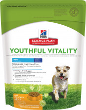 Hill's Science Plan Youthful Vitality сухой корм для собак старше 7 лет с курицей и рисом - 750 гр