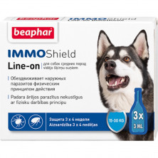 Капли Beaphar IMMO Shield для собак средних пород - 3 пип 1 ш