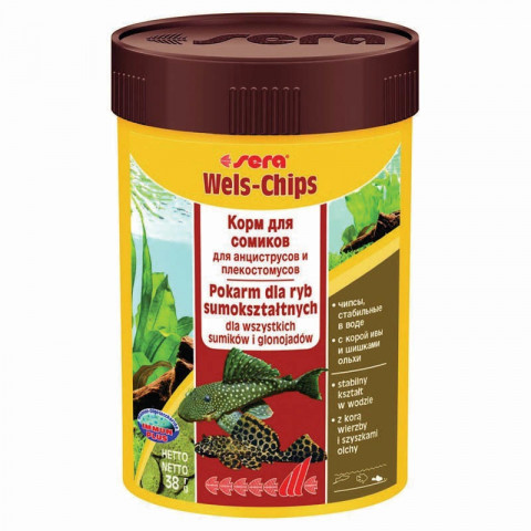 Sera Wels Chips Корм для сомов "прилипал" - 100 мл
