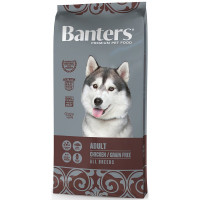 Сухой корм Banters Adult Grain Free для взрослых собак с чувствительным пищеварением беззерновой с курицей - 15 кг