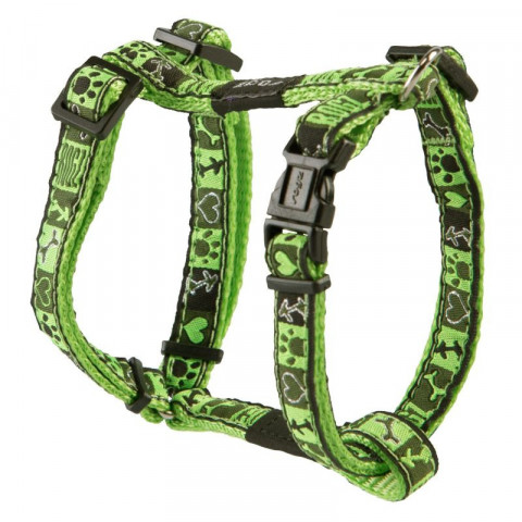 Шлейка для собак ROGZ Fancy Dress S-11мм (Зеленый SJ01CF)