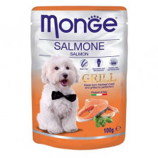 Monge Dog Grill Pouch паучи для собак c лососем - 100 г