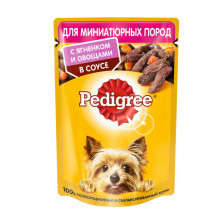Pedigree влажный корм для взрослых собак миниатюрных пород с ягненком и овощами в паучах - 85 г