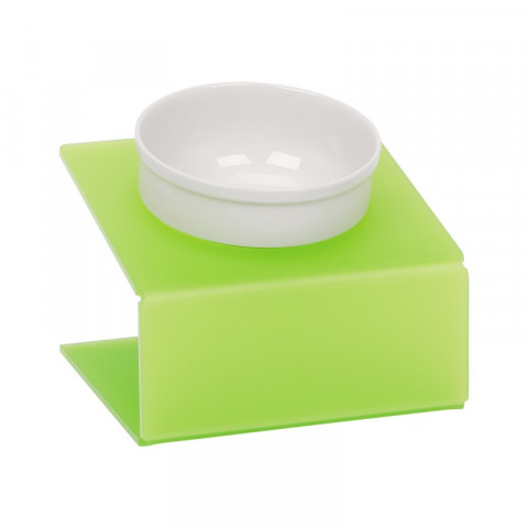 Миска для животных Artmiska на подставке салатовая 350 мл