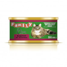 Clan Family влажный корм для кошек паштет из ягнёнка в консервах - 100 г