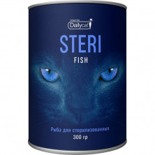Сухой корм Dailycat Unique line Steri для стерилизованных кошек с рыбой - 300 г
