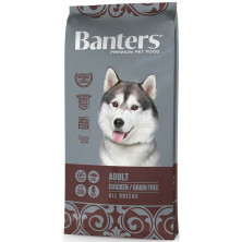 Сухой корм Banters Adult Grain Free для взрослых собак с чувствительным пищеварением беззерновой с курицей - 3 кг