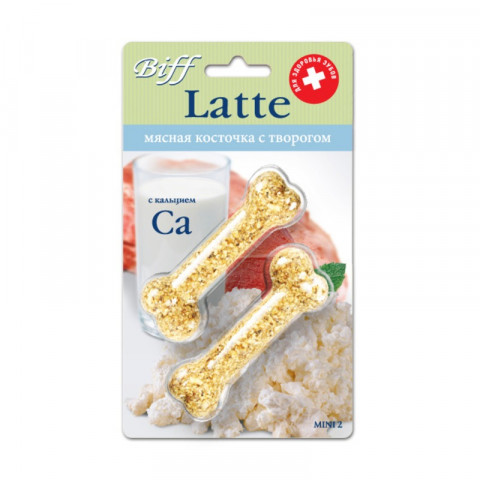 Titbit косточка Latte с творогом mini 2