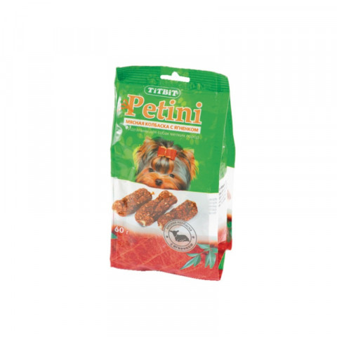 Titbit колбаски Petini с ягненком - пакет 60 г