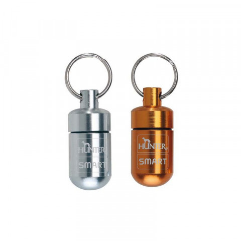 Адресник-капсула Hunter Smart малый / Хантер Смарт для собак, размер 0.06 x 0.095 x 0.108