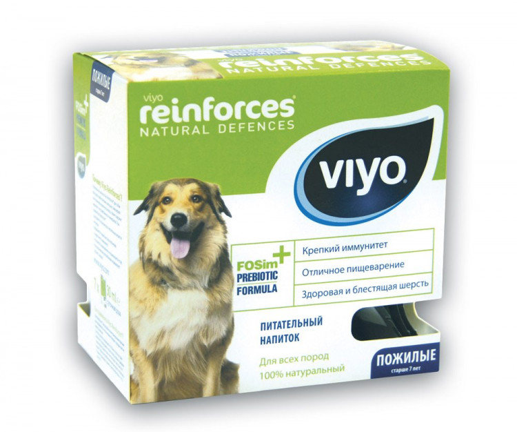 VIYO Reinforces Dog Senior пребиотический напиток для пожилых собак 30 мл