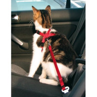 Автомобильный ремень безопасности Trixie со шлейкой для кошек с обхватом туловища 20-50 см