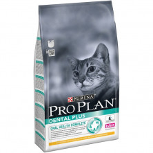 Purina Pro Plan Dental Plus сухой корм для взрослых кошек для поддержания здоровья ротовой полости с курицей - 1,5 кг
