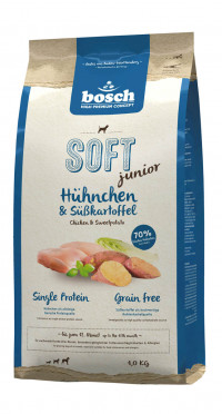 Bosch Soft Junior с курицей и бататом полувлажный корм для щенков 1 кг