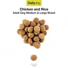 Сухой корм Dailydog Adult Medium Large Breed Low Calorie Chicken and Rice для собак средних и крупных пород с курицей и рисом 12 кг