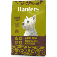 Сухой корм Banters Adult Mini для взрослых собак домашнего содержания с курицей и рисом - 8 кг