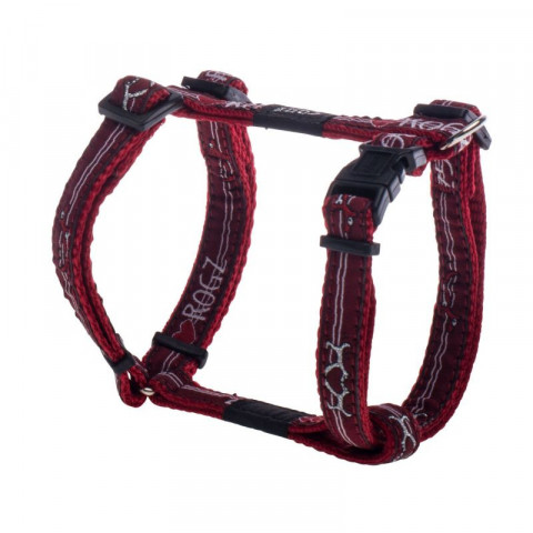 Шлейка для собак ROGZ Fancy Dress S-11мм (Красный SJ01BT)
