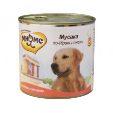 Мнямс консервы Мусака по-Ираклионски (ягненок с овощами)для собак - 600 г