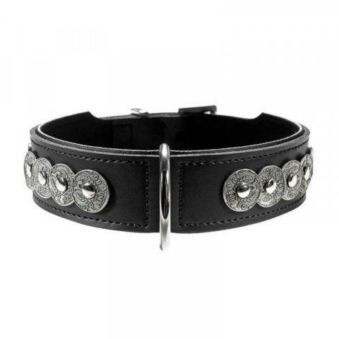 Hunter ошейник для собак Basic Rom 65 (51-58,5 см)/3,9 натуральная кожа черный