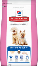 Hill's Science Plan Small & Miniature сухой корм для собак мелких и миниатюрных пород старше 7 лет с курицей - 3 кг