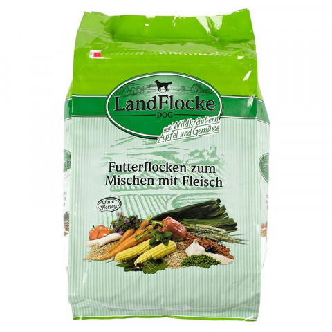 Dr. Alder's Landflocke для взрослых собак с чувствительным пищеварением с зерновыми, дикими травами, яблоком и овощами - 7.5 кг