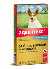 Bayer Адвантикс 100С капли на холку от блох, клещей и комаров для собак весом от 4 до 10 кг - 1 пипетка