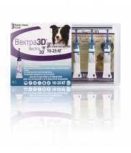 Vectra 3D капли инсектоакарицидные для собак 10-25 кг
