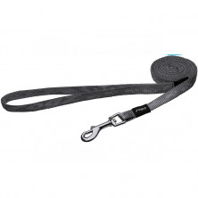 Rogz Поводок для крупных собак 120 см HL02BG, черный с серым