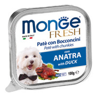 Monge Dog Fresh консервы для собак утка 100 г